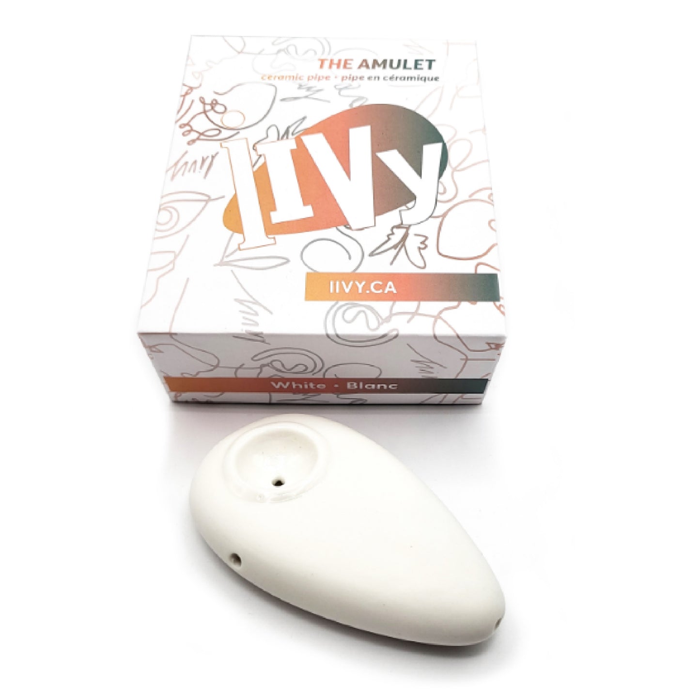 iivy | The Amulet Pipe - White