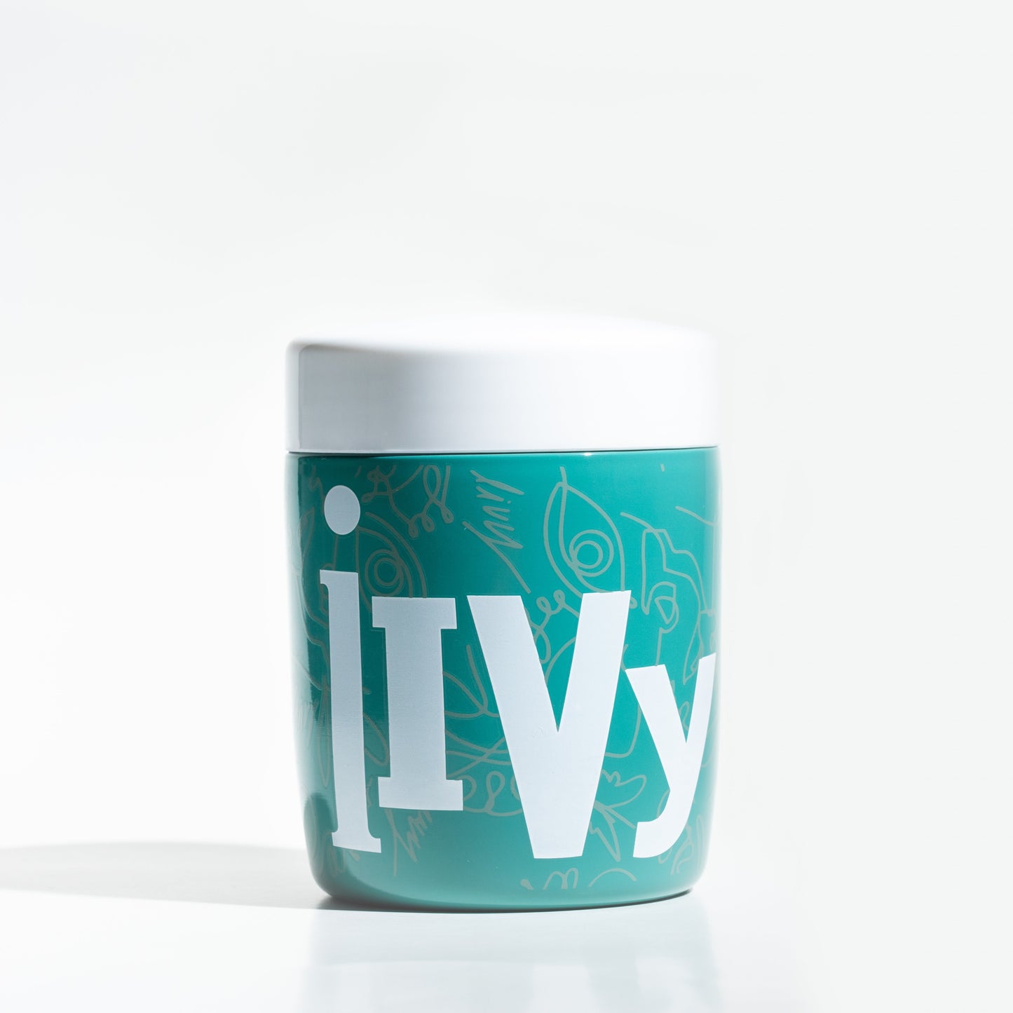 iivy marijuana weed accessories canister teal front