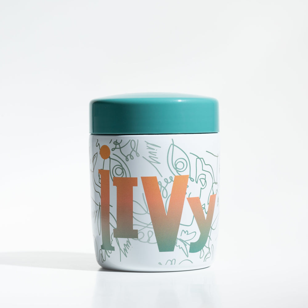 iivy marijuana weed accessories canister white front view